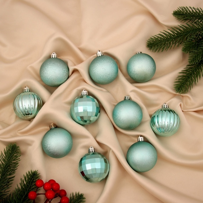 Набор шаров пластик d-5 см, 10 шт Набор шаров пластик d-5 см, 10 шт "Диско микс"