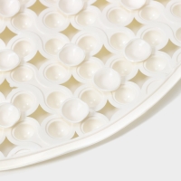 Коврик противоскользящий в ванну на присосках Доляна &laquo;Колли&raquo;, 39&times;70 см, цвет молочный