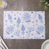 Салфетки сервировочные на стол Доляна «Спокойствие», 4 шт, 45×30 см, цвет фиолетовый Салфетки сервировочные на стол Доляна «Спокойствие», 4 шт, 45×30 см, цвет фиолетовый