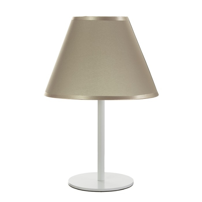 Лампа настольная Oliver 1х15Вт Е27 белый/шампань 25х25х40см RISALUX