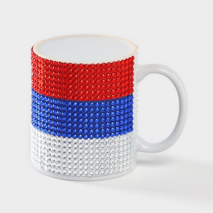 Кружка керамическая &laquo;Флаг России&raquo;, 340 мл