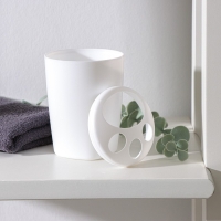 Подставка для зубных щёток Aqua, снежно-белая