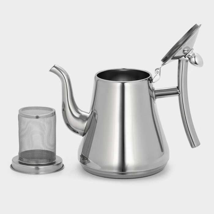 Чайник заварочный из нержавеющей стали &laquo;Жуан&raquo;, 1,4 л, металлическое сито