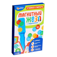 Магнитный жезл с заданиями &laquo;Лабиринты&raquo;, фишки, задания, по методике Монтессори