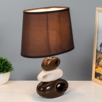 Светильник "Желание" коричнево- белый 1x25W E14 12,5x19,5x31 см RISALUX Светильник "Желание" коричнево- белый 1x25W E14 12,5x19,5x31 см RISALUX