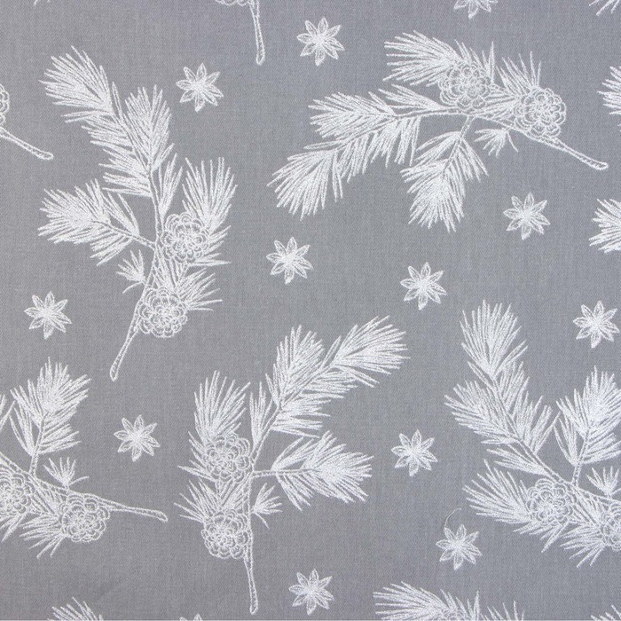 Скатерть Этель &laquo;Серебряные ветки&raquo;, 110х149 см, саржа 190 г/м2