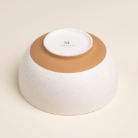 Салатник новогодний SL Home &laquo;С Новым Годом&raquo;, 850 мл, d=15,5 см, керамика, цвет белый