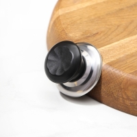 Ручка для крышки на посуду Доляна &laquo;Гевни&raquo;, d=4,5 см, цвет черный