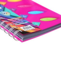 Блокнот на гребне А6, 100 листов, линия, обложка пластик, с разделителями "Листья", МИКС Блокнот на гребне А6, 100 листов, линия, обложка пластик, с разделителями "Листья", МИКС