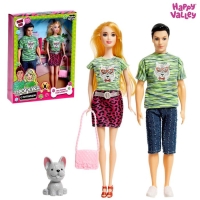 Набор кукол &laquo;Прогулка с питомцем&raquo;