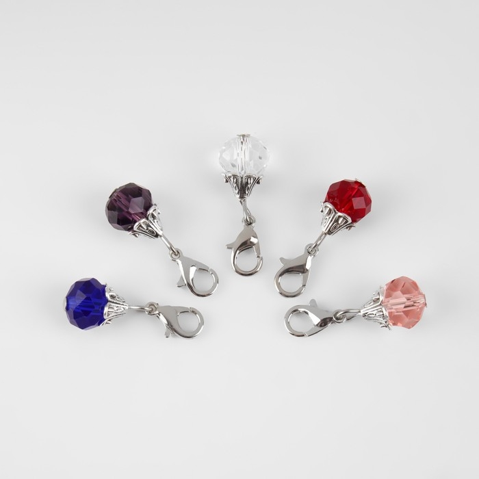 Маркеры для петель «Кристаллы», 27 × 9 мм, 5 шт, цвет разноцветный Маркеры для петель «Кристаллы», 27 × 9 мм, 5 шт, цвет разноцветный