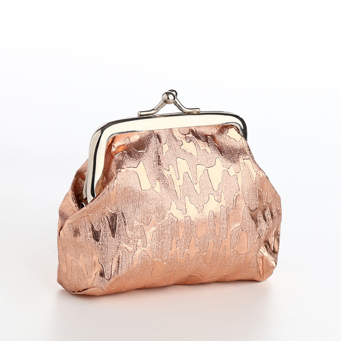 Кошелёк женский на фермуаре, цвет бронзовый Кошелёк женский на фермуаре, цвет бронзовый