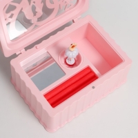 Шкатулка музыкальная механическая "Влюблённые" розовая 12,5х17,5х8 см Шкатулка музыкальная механическая "Влюблённые" розовая 12,5х17,5х8 см