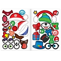 Книга с наклейками &laquo;Новогодние чудики&raquo;, 12 стр.