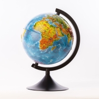 Глoбус физический рельефный &laquo;Классик&raquo;, диаметр 210 мм