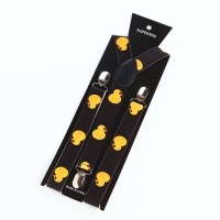 Подтяжки взрослые, ширина 2,5 см, цвет чёрный/жёлтый Подтяжки взрослые, ширина 2,5 см, цвет чёрный/жёлтый