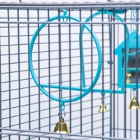 Клетка для птиц "Пижон" №104, разборная, 1 секция, 58 х 40 х 48см, бирюзовая