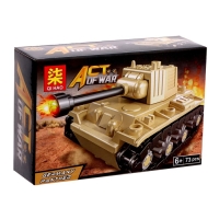 Конструктор блочный &laquo;Танки&raquo;, 6 видов, МИКС
