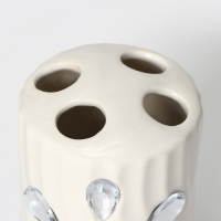 Набор аксессуаров для ванной комнаты Доляна «Дерево», 4 предмета (дозатор 300 мл, мыльница, 2 стакана), цвет белый Набор аксессуаров для ванной комнаты Доляна «Дерево», 4 предмета (дозатор 300 мл, мыльница, 2 стакана), цвет белый