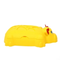 Песочница детская пластиковая, с крышкой, 116 &times; 83 &times; 30 см, &laquo;Коровка&raquo;