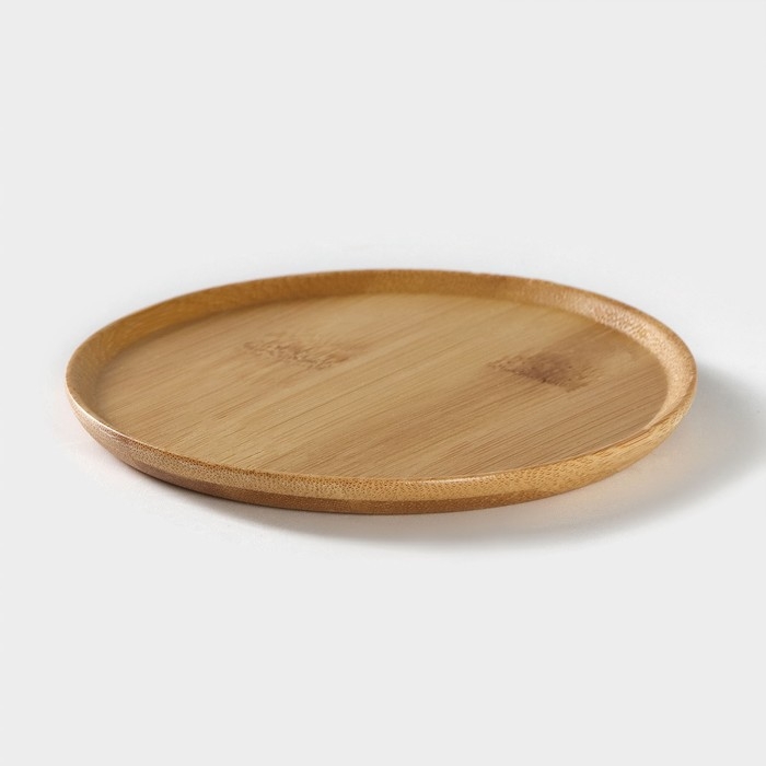 Сахарница фарфоровая с ложкой на бамбуковой подставке BellaTenero &laquo;Тюльпан&raquo;, 350 мл, цвет белый