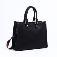 Сумка женская тоут на молнии, цвет чёрный Сумка женская тоут на молнии, цвет чёрный