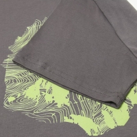 Футболка мужская "Explore more" цвет тёмно-серый, размер 48