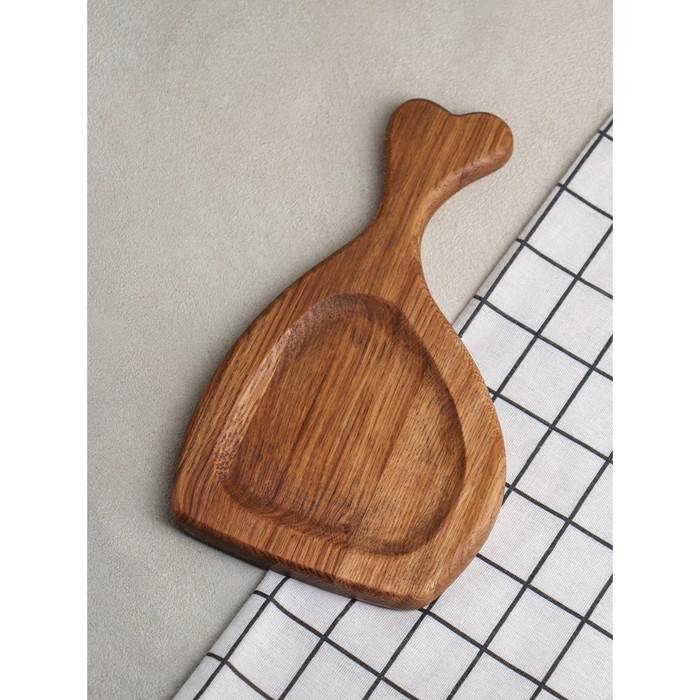 Доска для подачи авторская &laquo;Кость&raquo;, 29&times;17&times;2 см, натуральный дуб