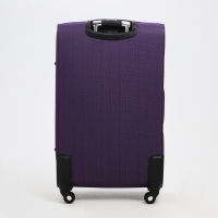 Чемодан большой 95 л (L), отдел на молнии, с расширением, кодовый замок, 3 колеса, 2 наружных кармана, цвет фиолетовый