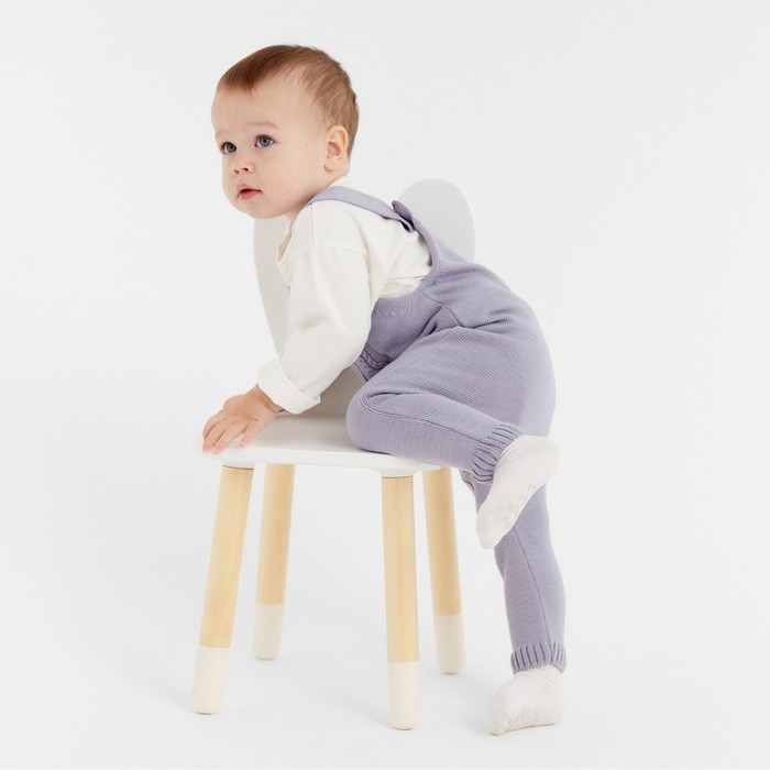 Комбинезон детский вязаный MINAKU, рост 68-74, цвет серо-голубой