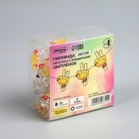 Гирлянда «Нить» 2 м роса с насадками «Прищепки-цыплёнок», IP20, серебристая нить, 20 LED, батарейки ААх2 (нет в комплекте), свечение тёплое белое Гирлянда «Нить» 2 м роса с насадками «Прищепки-цыплёнок», IP20, серебристая нить, 20 LED, батарейки ААх2 (нет в комплекте), свечение тёплое белое