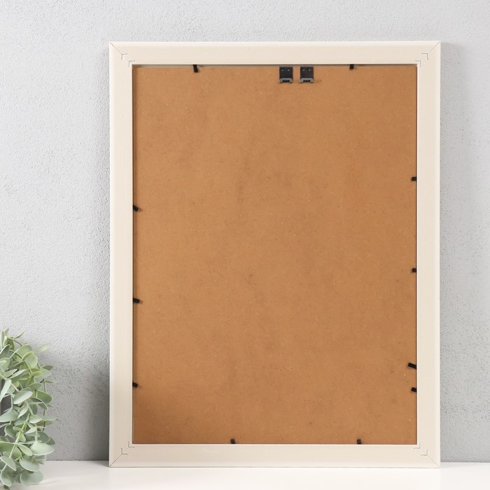 Фоторамка пластик 30х40 см "Плетение" серая со светлой обводкой 44,6х34,6х1 см