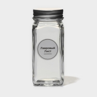 Набор стеклянных баночек для специй с металлической крышкой &laquo;Эко&raquo;, 120 мл, 4,5&times;10,5 см, 12 шт