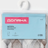 Штора для ванны Доляна &laquo;Капли&raquo;, 180&times;180 см, EVA