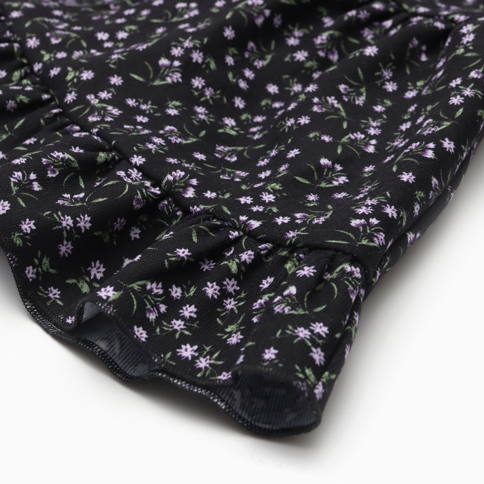 Платье Крошка Я "Васильки", рост 74-80, черный