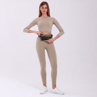 Поясная сумка на молнии, светоотражающие элементы, цвет хаки