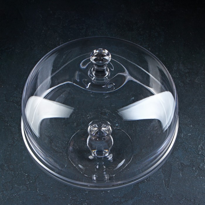 Подставка для торта на ножке со стеклянной крышкой Magistro &laquo;Лакомство&raquo;, 28&times;28 см