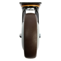 Колесо для трансп. тележек поворотное ТУНДРА, d=200 мм, на пдощадке, покрытие TPR Колесо для трансп. тележек поворотное ТУНДРА, d=200 мм, на пдощадке, покрытие TPR