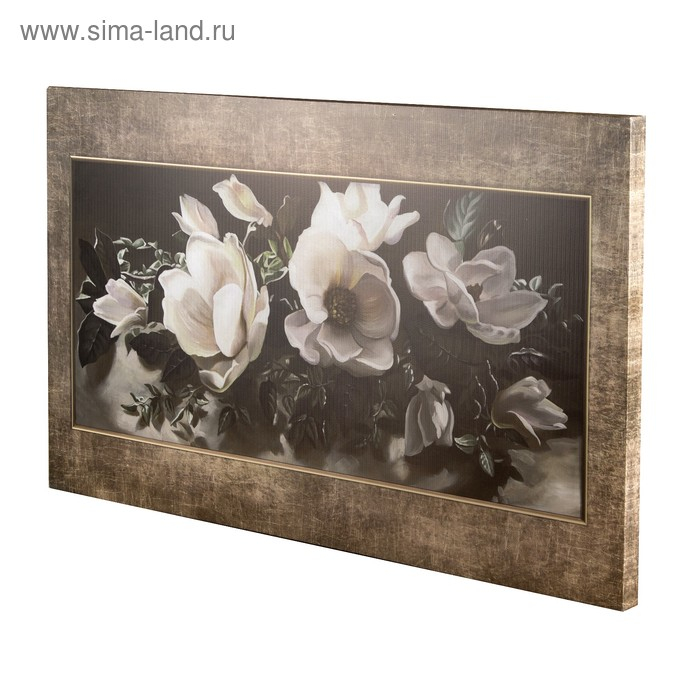 Картина на холсте "Цветочная композиция" 60*100 см