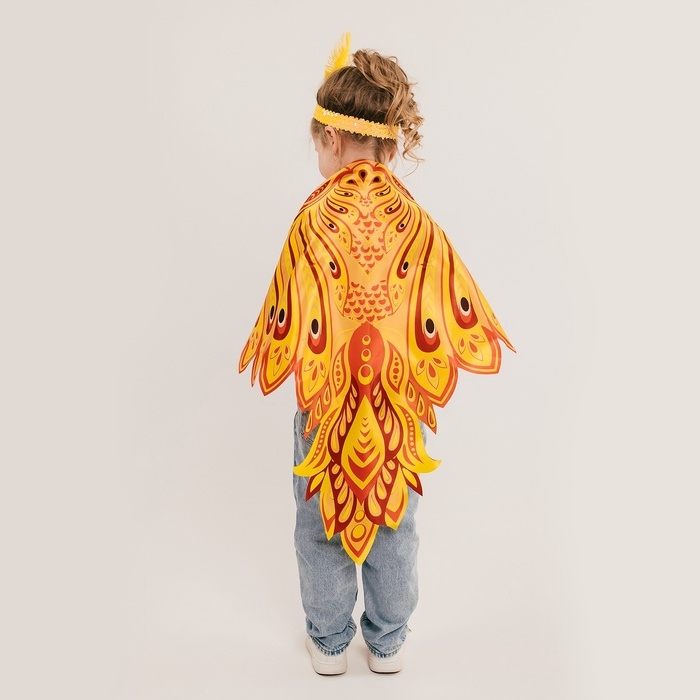 Карнавальный набор &laquo;Сказочная Жар-птица&raquo;, крылья 73 &times; 100 см, повязка