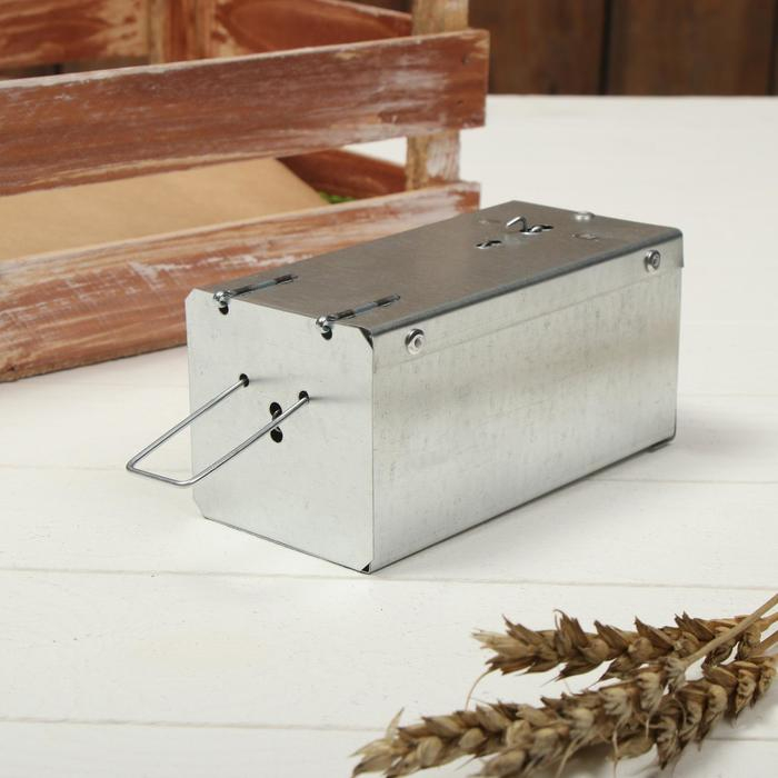 Мышеловка-ловушка, 13 &times; 6 &times; 6 см, металл