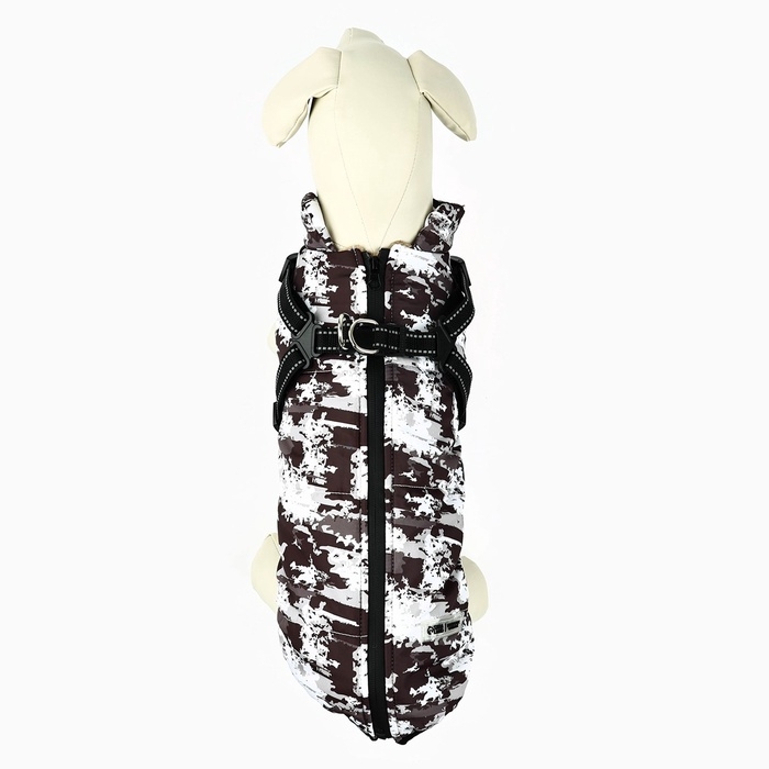 Одежда для собак. Куртка зимняя &laquo;Тёплая зима&raquo;, камуфляж, размер S