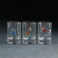 Набор &laquo;Приколы&raquo;, 7 предметов: 6 стопок 50 мл, пепельница