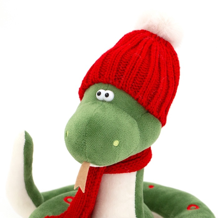 Новый год! Мягкая игрушка &laquo;Змей Сёма&raquo;, в красной шапке, 20 см