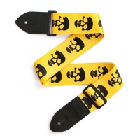 Ремень для гитары Music Life, 60-117х5 см, черепа на желтом Ремень для гитары Music Life, 60-117х5 см, черепа на желтом