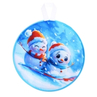 Ледянка мягкая, детская &laquo;Снеговик&raquo;, диаметр 35 см
