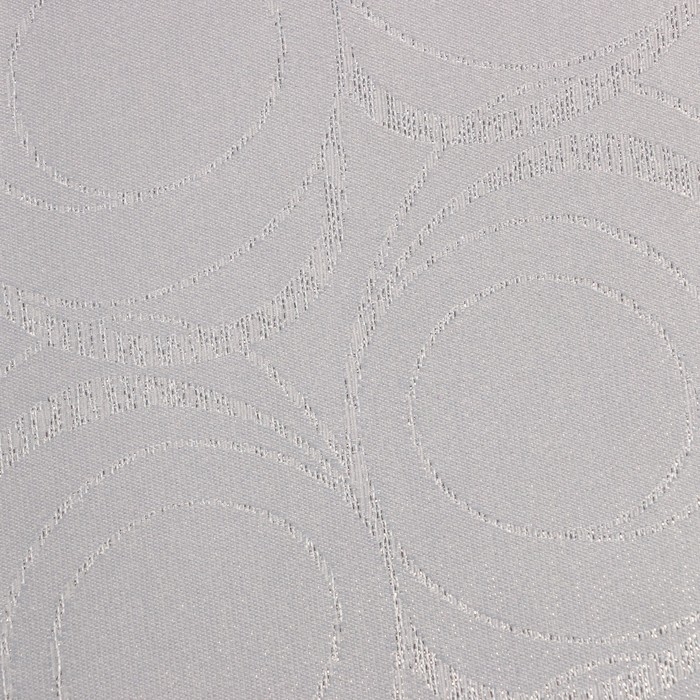 Скатерть Этель "Круги" цв.серебро, 142*180 +/-3 см, 115 &plusmn;10 гр,100% п/э