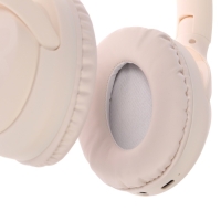 Наушники MZ300, беспроводные, полноразмерные, микрофон, BT 5.3, 400 мАч, бежевые Наушники MZ300, беспроводные, полноразмерные, микрофон, BT 5.3, 400 мАч, бежевые