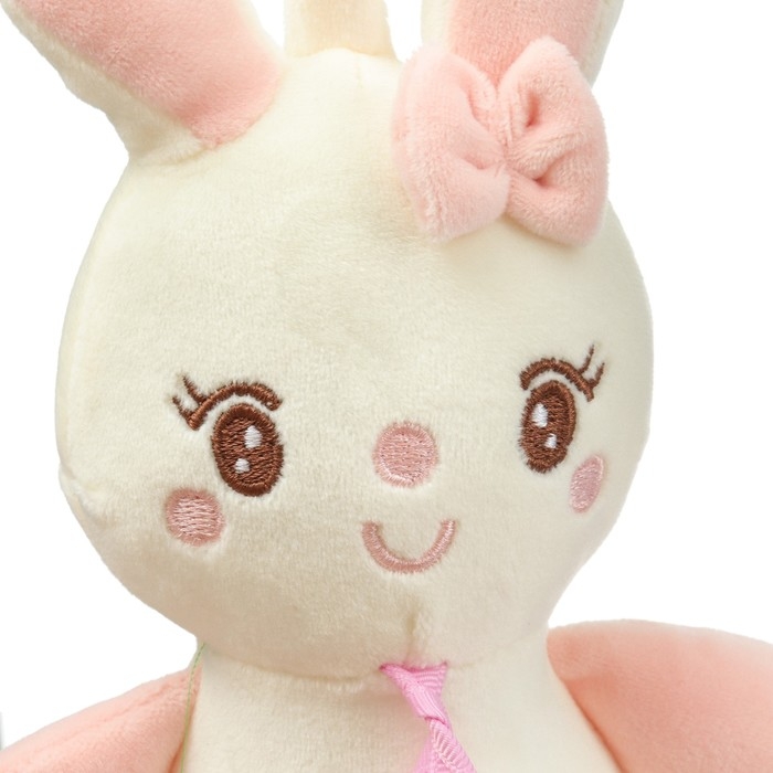 Подвеска музыкальная &laquo;Милая зайка&raquo;, заводная, с погремушкой, на кроватку, коляску, Крошка Я