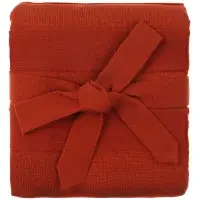 Плед Pleat, коричневый (терракота) Плед Pleat, коричневый (терракота)